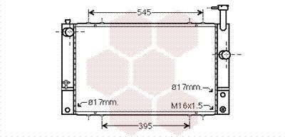 VAN WEZEL Radiators, Motora dzesēšanas sistēma 53002494